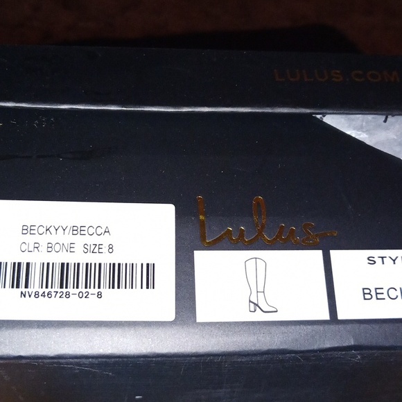 Lulu's Beckyy Bone Suede Square Toe Knee-High Boots from Lulus - Picture 5 of 11